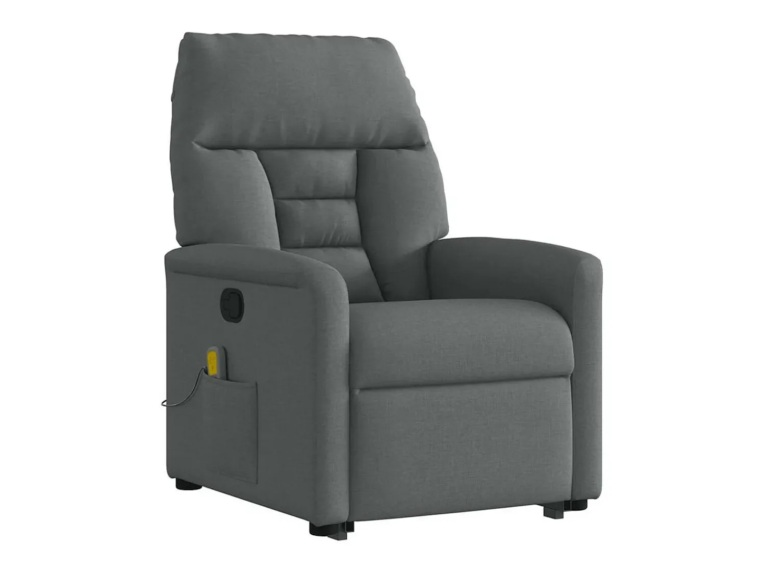 Outlet Poltrona elevatória de massagens tecido cinzento-escuro SHL155133 Cinza antracite