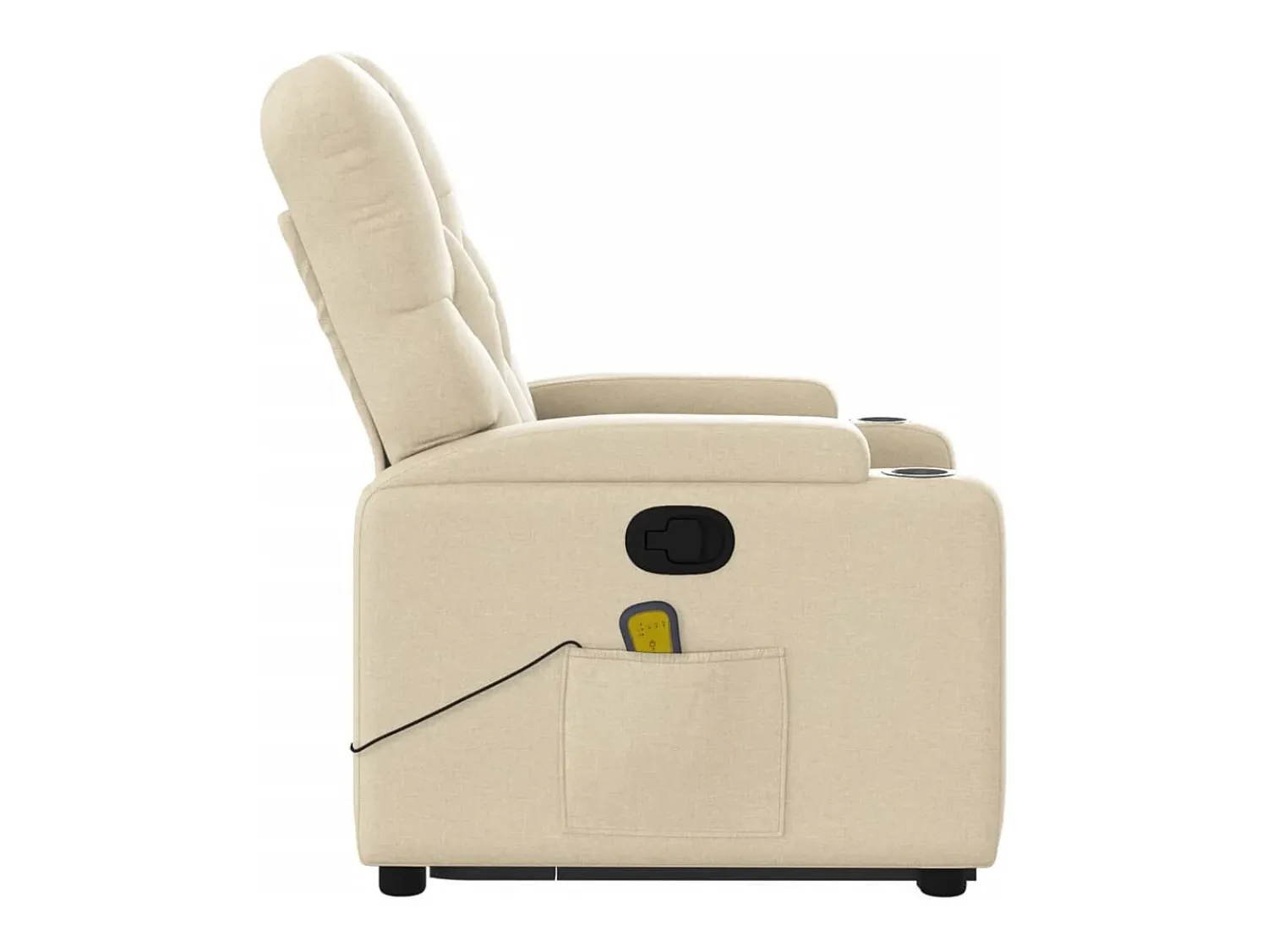 Discount Poltrona elevatória de massagens tecido cor SHL20592 Creme