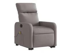 Poltrona| Poltrona elevatória de massagens tecido cinzento-acastanhado SHL160508 Taupe