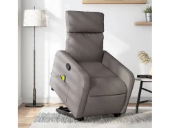 Poltrona| Poltrona elevatória de massagens tecido cinzento-acastanhado SHL160508 Taupe