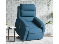 Poltrona* Poltrona elevatória de massagens veludo SHL131556 Azul