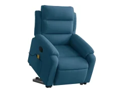 Poltrona* Poltrona elevatória de massagens veludo SHL131556 Azul