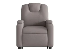 Poltrona elevatória de massagens tecido cinzento-acastanhado SHL656678^ Poltrona