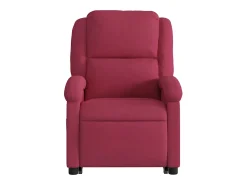 Poltrona* Poltrona elevatória de massagens veludo tinto SHL964402 Vermelho