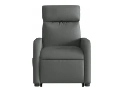Hot Poltrona elétrica elevatória massagens tecido cinzento-escuro SHL846623 Cinza antracite