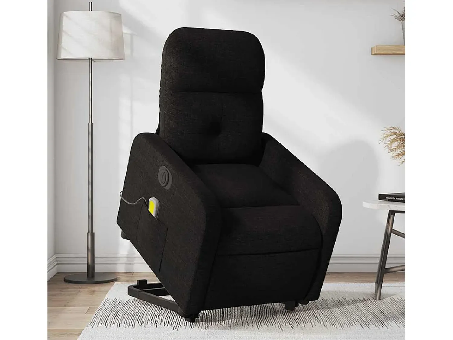 Poltrona* Poltrona elétrica elevatória massagens tecido SHL878293 Preto