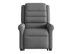 Poltrona elétrica elevatória massagens tecido cinzento-escuro SHL550231^ Poltrona