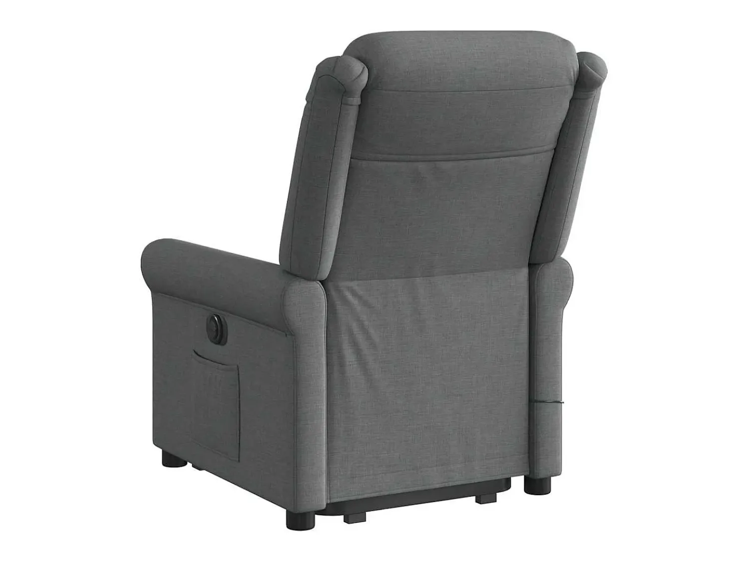 Poltrona elétrica elevatória massagens tecido cinzento-escuro SHL550231^ Poltrona