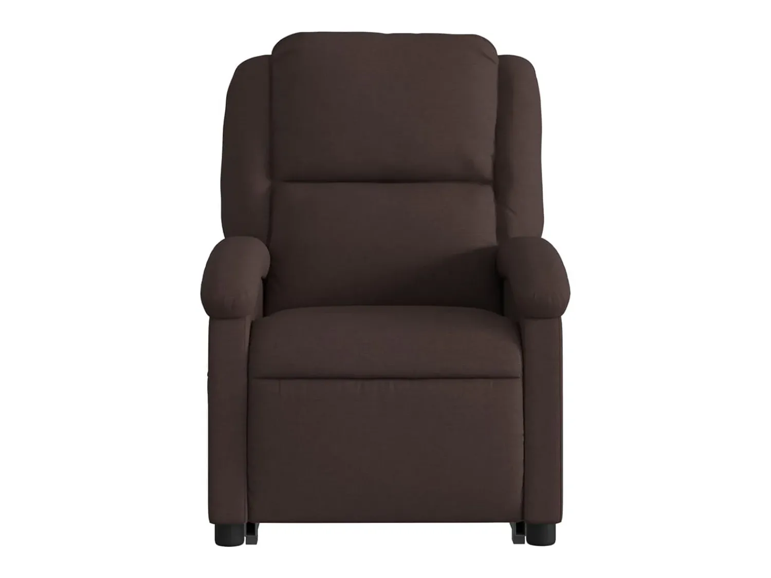 Outlet vidaxl Poltrona elétrica elevatória massagens tecido -escuro Castanho