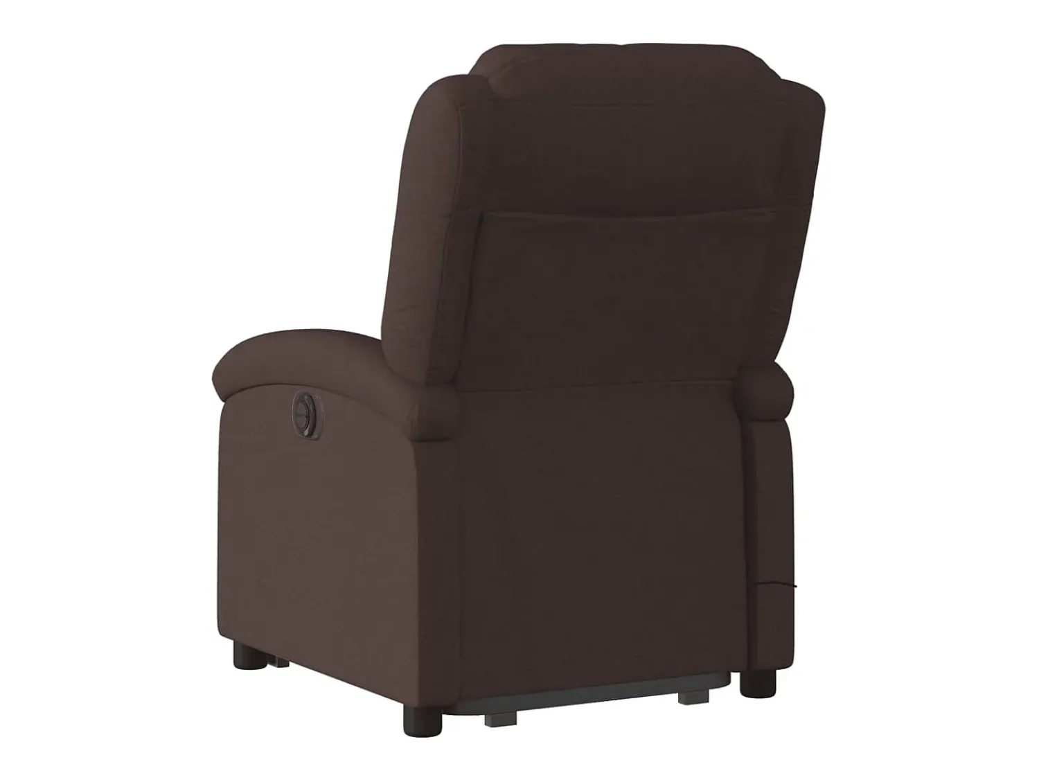 Outlet vidaxl Poltrona elétrica elevatória massagens tecido -escuro Castanho
