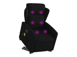 Poltrona* Poltrona elétrica elevatória massagens tecido SHL306158 Preto