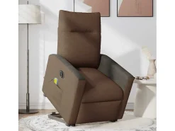 Poltrona| Poltrona elétrica elevatória massagens tecido SHL823546 Castanho