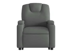 Outlet Poltrona elétrica elevatória massagens tecido cinzento-escuro SHL628220 Cinza antracite