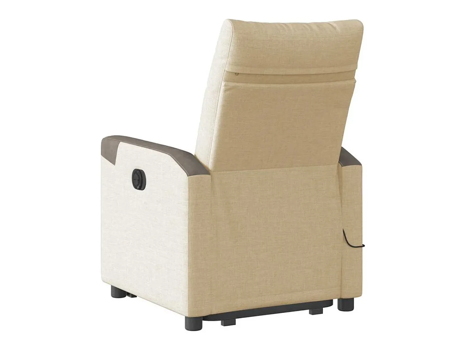 Clearance Poltrona elétrica elevatória massagens tecido SHL848602 Creme