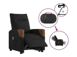 Poltrona elétrica elevatória massagens tecido SHL452251^ Poltrona