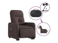 Poltrona* Poltrona elétrica elevatória massagens tecido -escuro SHL775646 Castanho