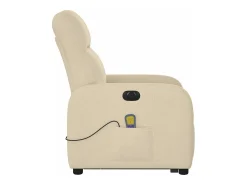 Poltrona* Poltrona elétrica elevatória massagens tecido SHL275498 Creme