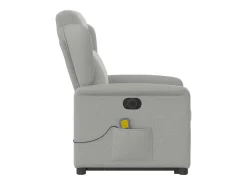 Poltrona* Poltrona elétrica elevatória massagens tecido -nublado SHL344271 Cinzento