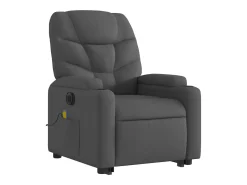 Poltrona elétrica elevatória massagens tecido cinzento-escuro SHL927994^ Poltrona