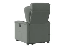Poltrona elétrica elevatória massagens tecido cinzento-escuro SHL38968 Cinza antracite