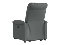 Poltrona elétrica elevatória massagens tecido cinzento-escuro SHL807448^ Poltrona