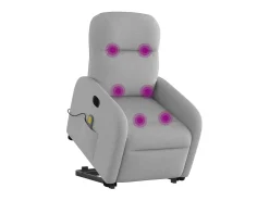 Poltrona* Poltrona elétrica elevatória massagens tecido -nublado SHL313524 Cinzento