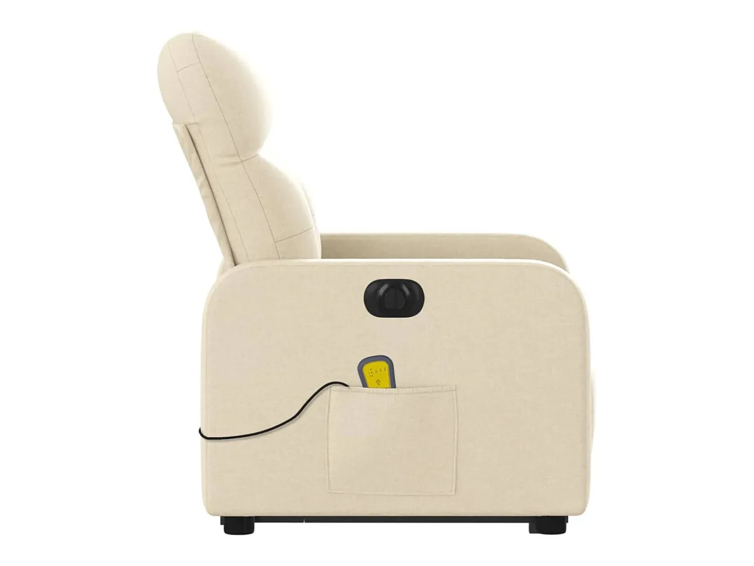 Poltrona* Poltrona elétrica elevatória massagens tecido SHL174229 Creme