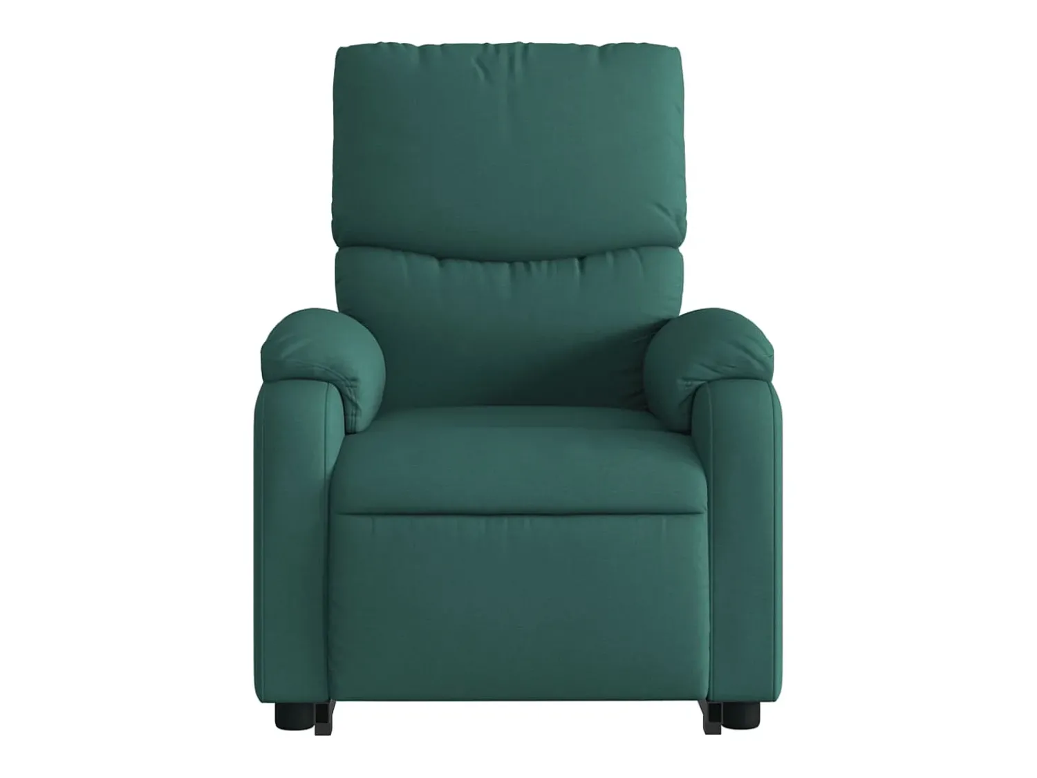Poltrona elétrica elevatória massagens tecido verde-escuro SHL871055^ Poltrona