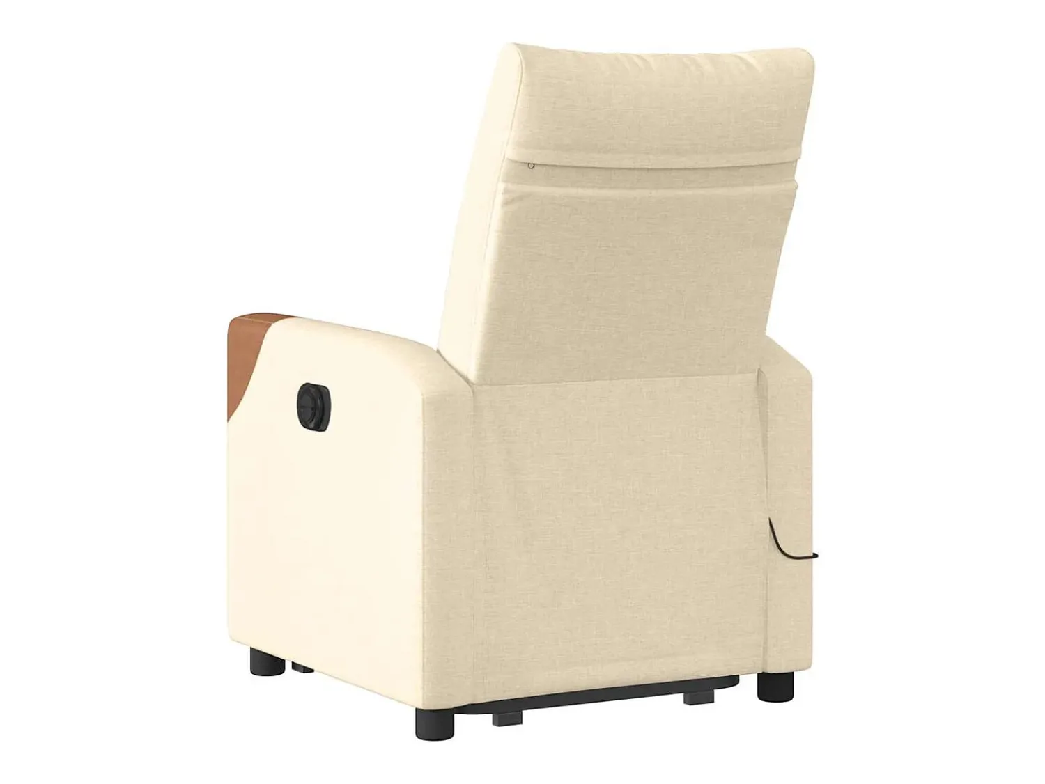 Poltrona* Poltrona elétrica elevatória massagens tecido SHL157180 Creme