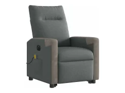 Poltrona| Poltrona elétrica elevatória massagens tecido cinzento-escuro SHL593971 Cinza antracite