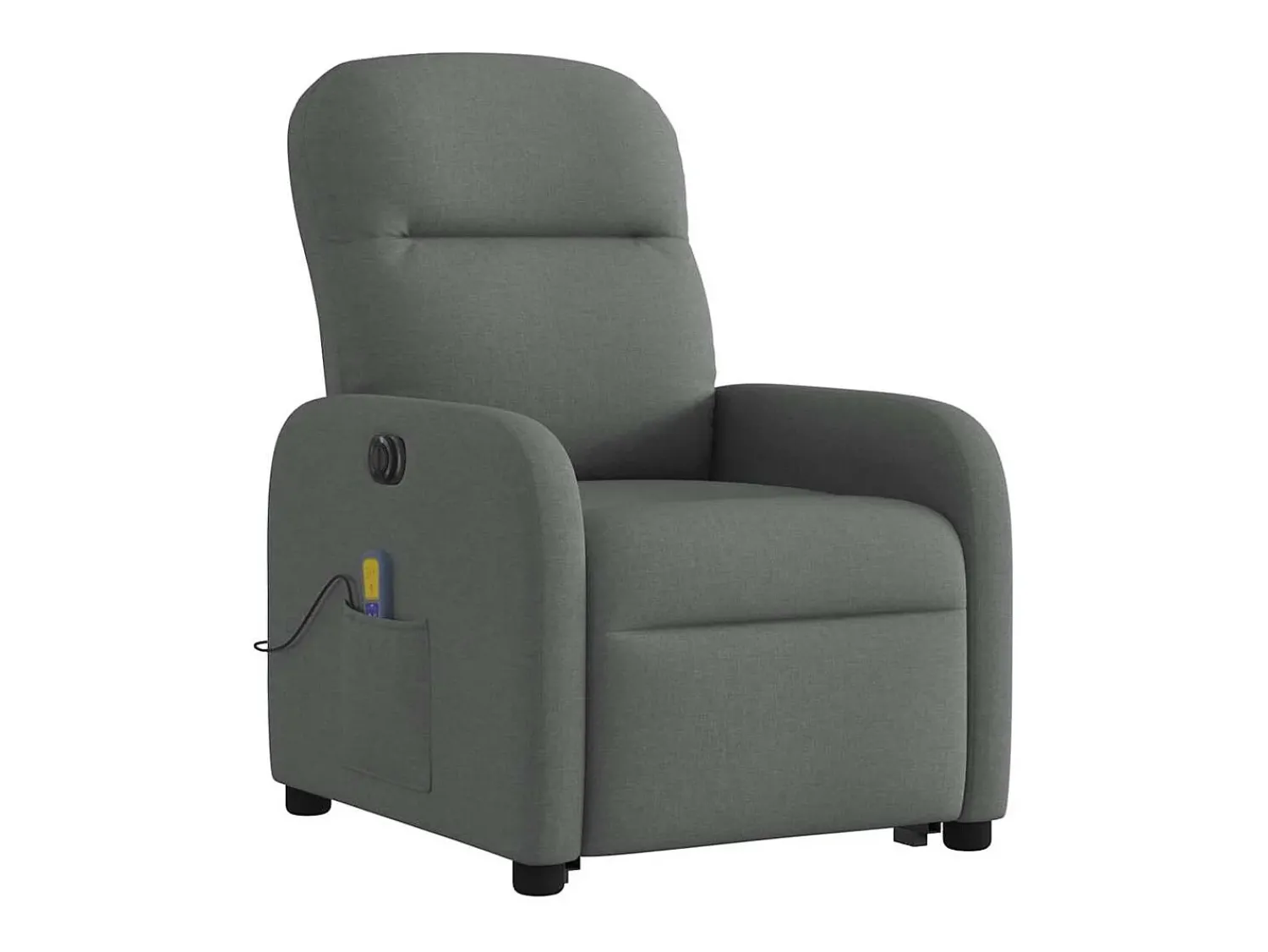 Online vidaxl Poltrona elétrica elevatória massagens tecido -escuro Cinzento