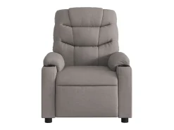 Poltrona|vidaxl Poltrona elétrica reclinável tecido cinzento-acastanhado Taupe