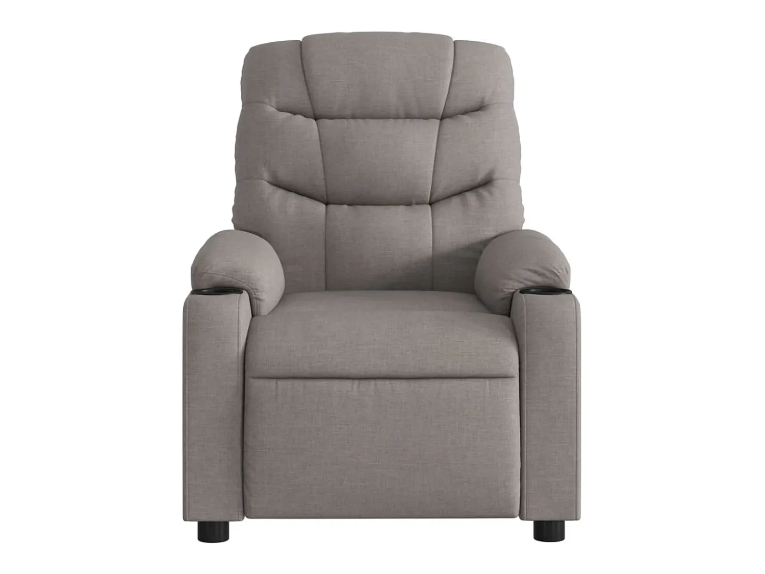 Poltrona|vidaxl Poltrona elétrica reclinável tecido cinzento-acastanhado Taupe