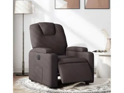 Poltrona* Poltrona elétrica reclinável tecido -escuro SHL725004 Castanho