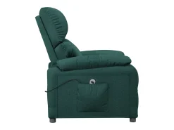Poltrona| Poltrona elétrica reclinável tecido verde-escuro SHL733041 Verde pinho