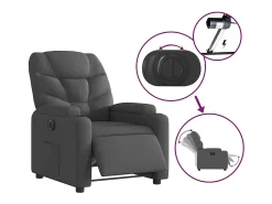 Poltrona* Poltrona elétrica reclinável tecido SHL650233 Preto