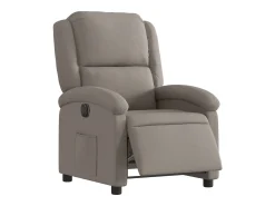 Poltrona| Poltrona elétrica reclinável tecido cinzento-acastanhado SHL148283 Taupe