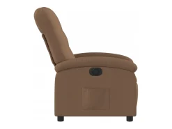 Poltrona* Poltrona elétrica reclinável tecido SHL209316 Castanho