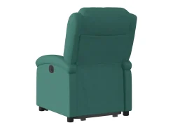 Hot Poltrona elétrica reclinável/elevatória tecido verde-escuro SHL175877 Verde pinho
