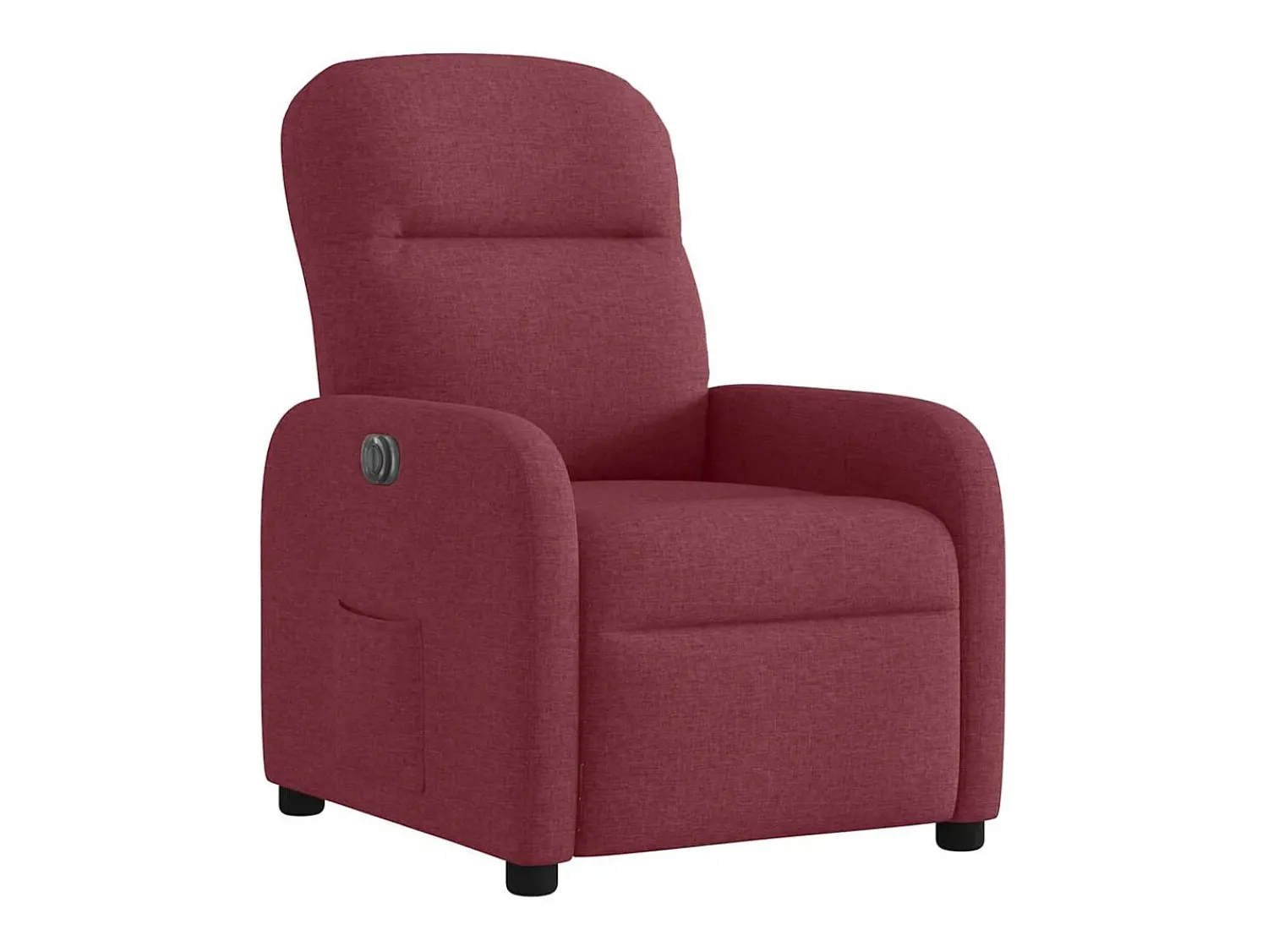 Poltrona* Poltrona elétrica reclinável tecido tinto SHL809307 Vermelho