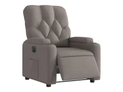 New Poltrona elétrica reclinável tecido cinzento-acastanhado SHL95284 Taupe