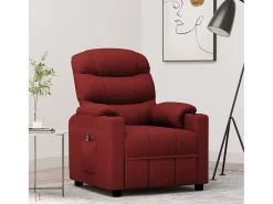Poltrona elétrica reclinável tecido tinto SHL337749^ Poltrona