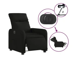 Poltrona* Poltrona elétrica reclinável tecido SHL758273 Preto
