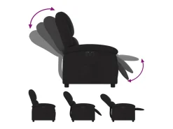 Poltrona* Poltrona elétrica reclinável tecido SHL339345 Preto