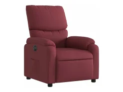 Sale Poltrona elétrica reclinável tecido tinto PT155302 Vermelho
