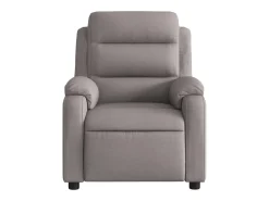 Discount Poltrona elétrica reclinável tecido cinzento-acastanhado SHL674617 Taupe