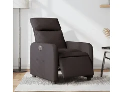 Poltrona elétrica reclinável tecido -escuro SHL255450^ Poltrona