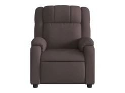 New Poltrona elétrica reclinável tecido -escuro SHL857608 Castanho