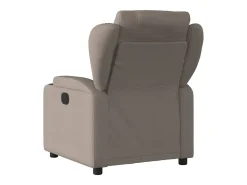 Poltrona*vidaxl Poltrona elétrica reclinável tecido cinzento-acastanhado Taupe