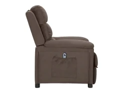 Online Poltrona elétrica reclinável tecido cinzento-acastanhado SHL663441 Taupe